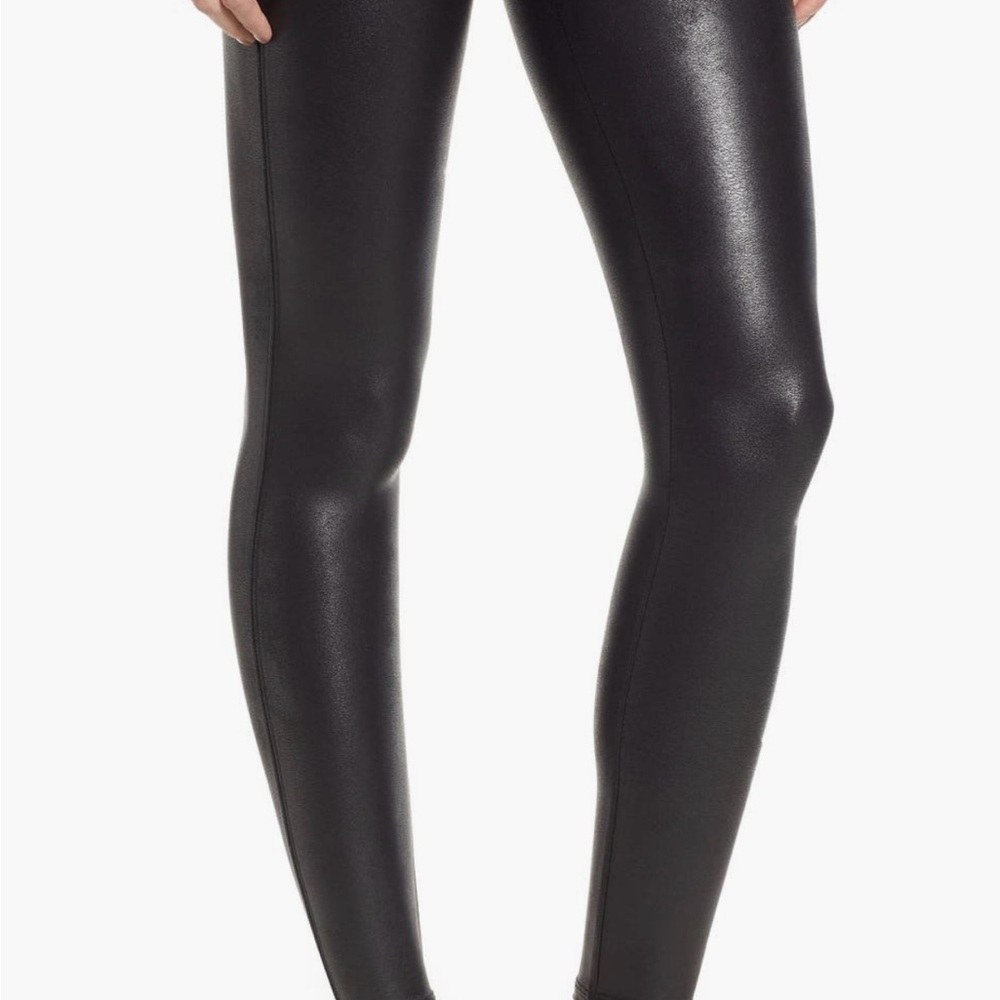 Black Faux Leather Leggings